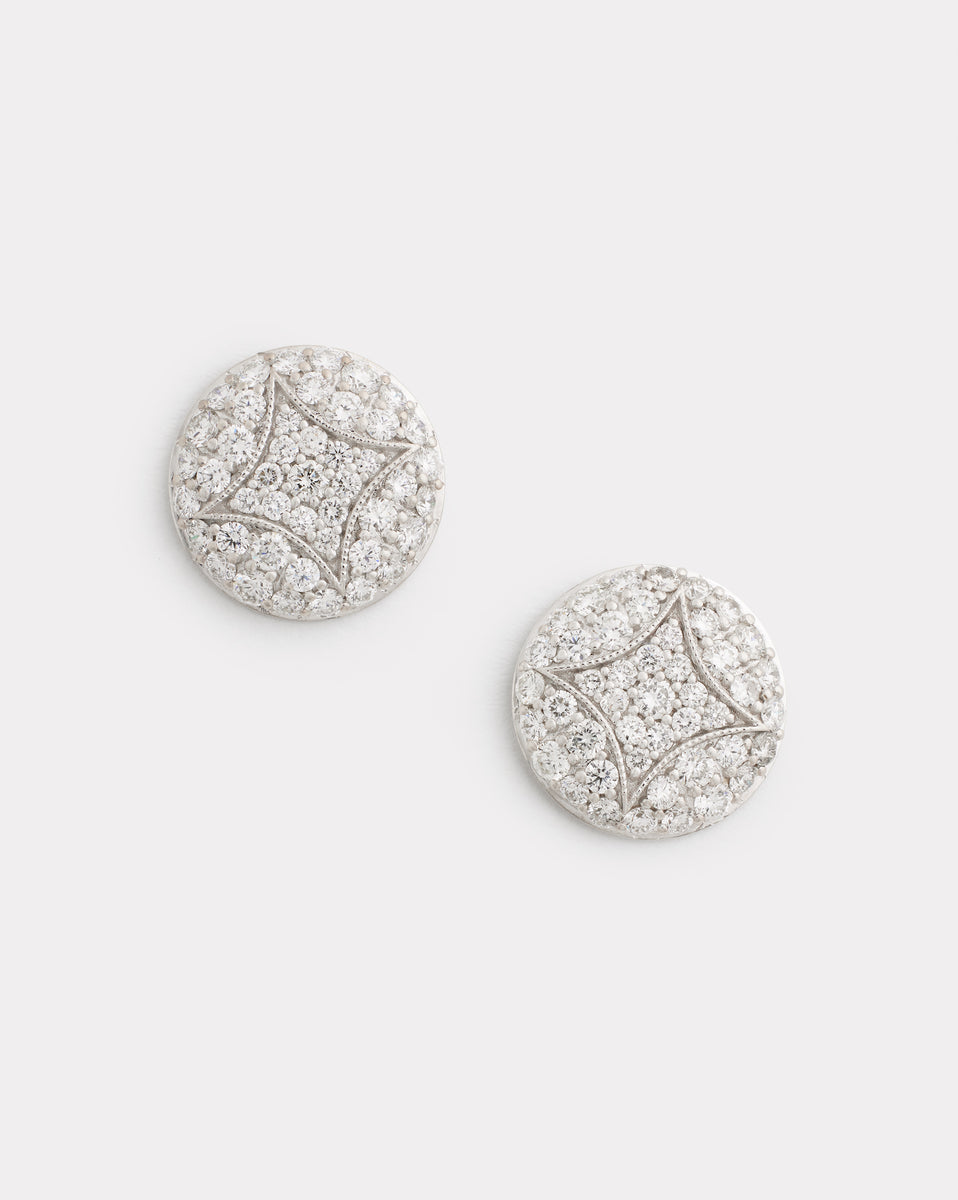 Aladdin Studs with Diamonds