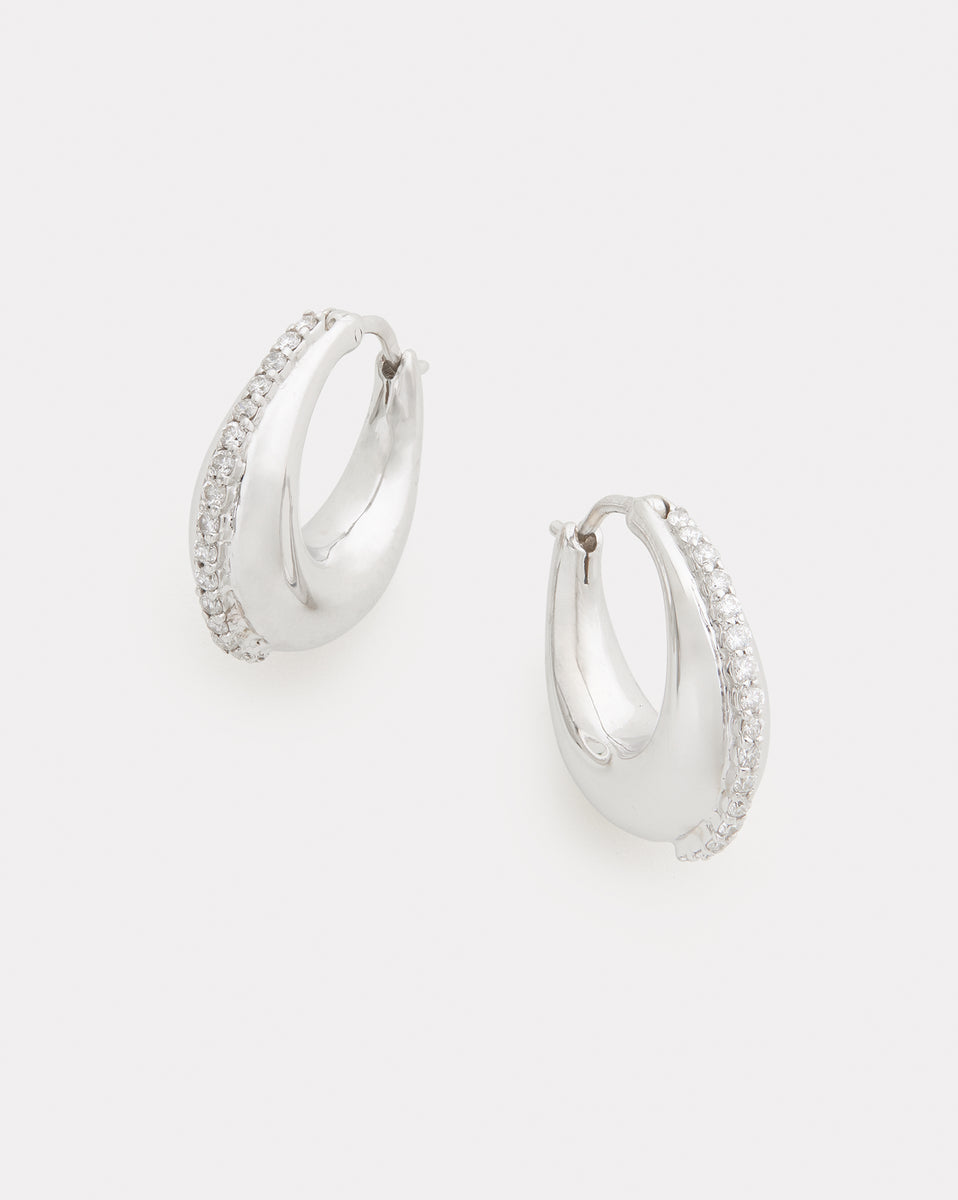 Small Domed Hoops with Diamonds