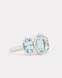Aquamarine Oval Ring