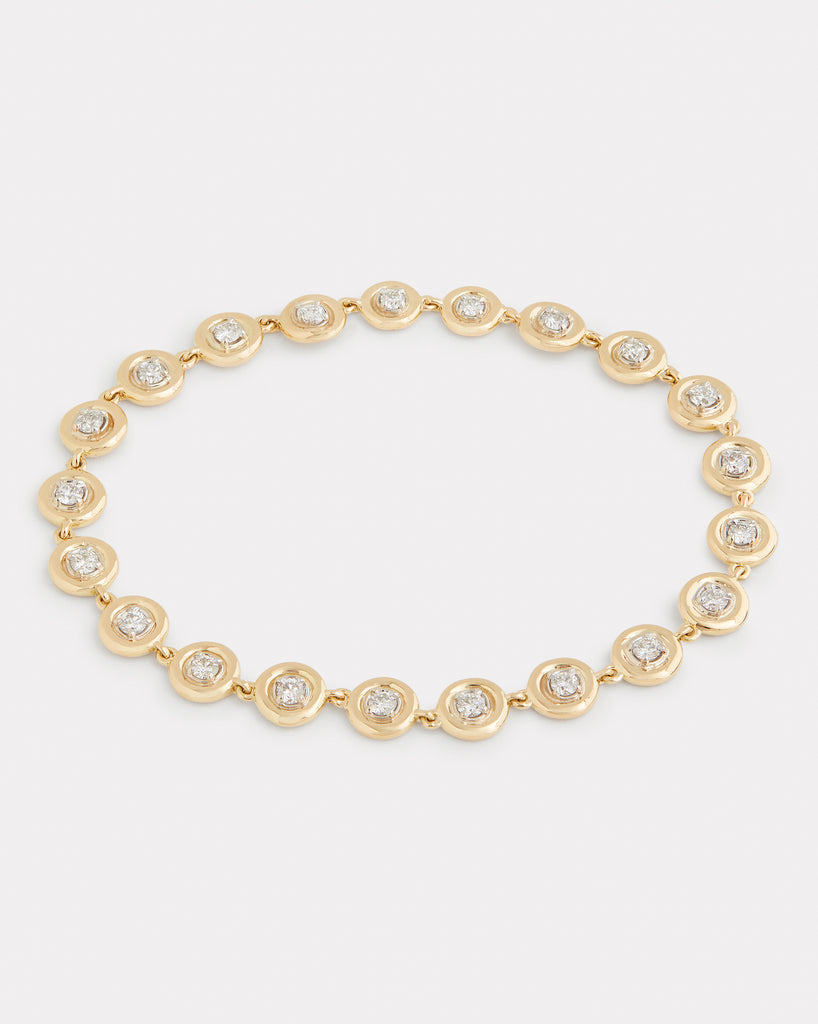 Round Edge Diamond Bracelet