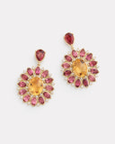 Floral Oval Earring