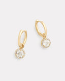 Hoops with Diamond Edged Diamond Drops