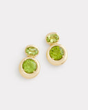 Oval and Round Earring with Peridot