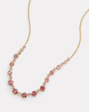 Graduated Pink Tourmaline Round Necklace