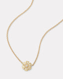 Floral Pendant Necklace with Diamonds