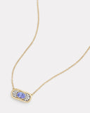 Oval Necklace with Tanzanite and Diamonds