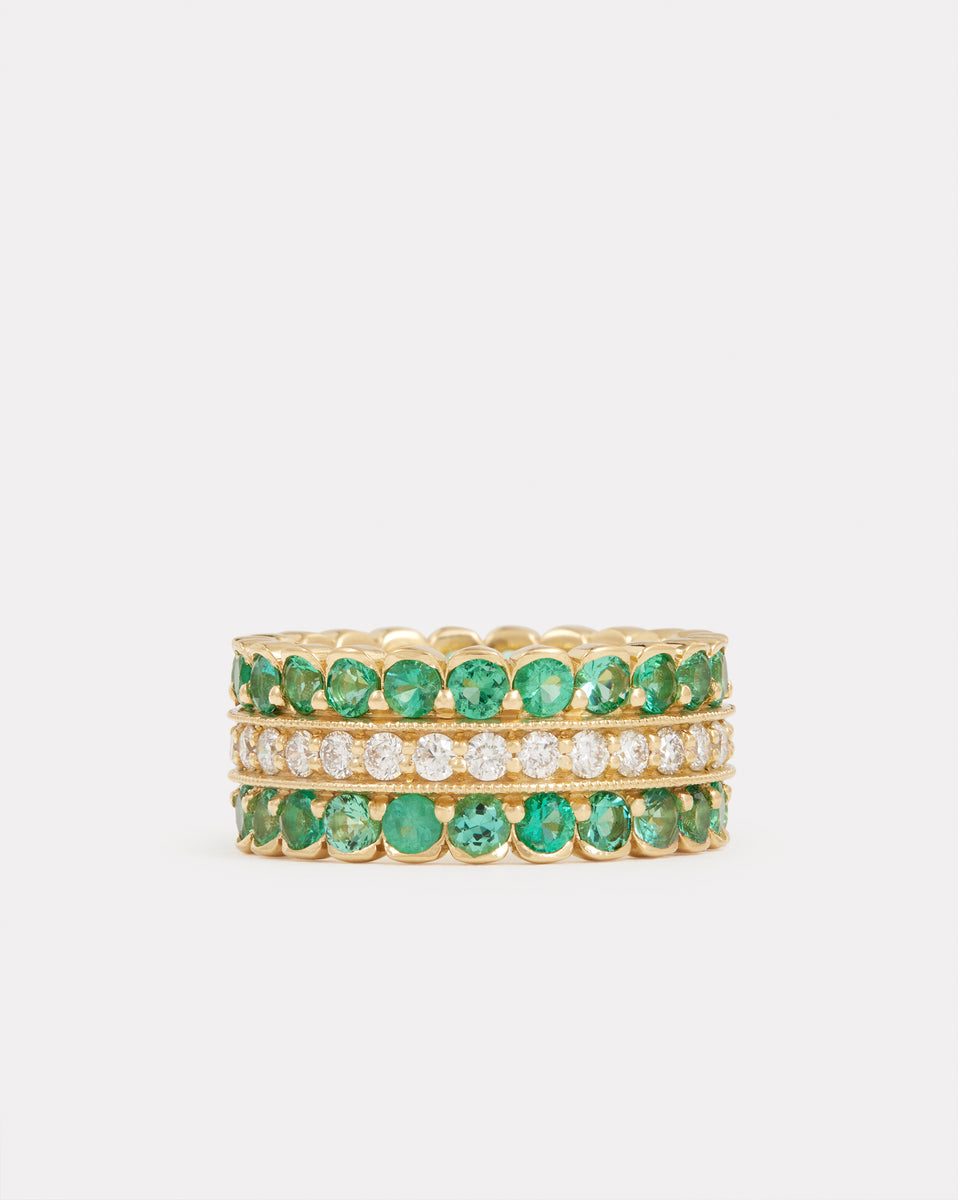 Emerald and Diamond Band