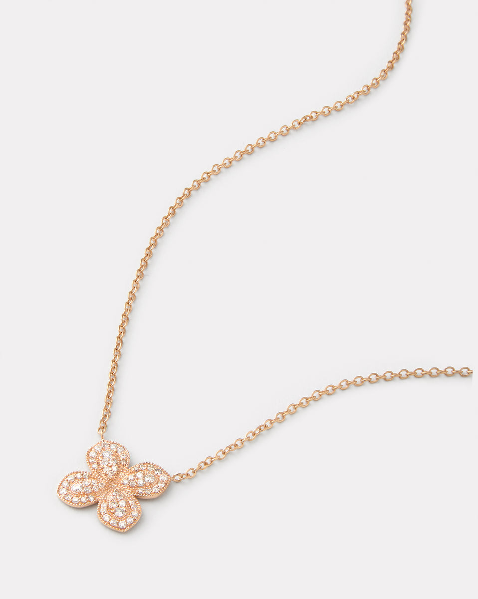 Diamond Flower Necklace