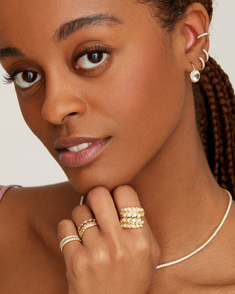 Wrapped Vine Ring with Diamonds