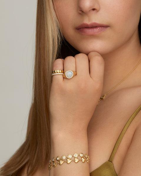 Linked Heart Bracelet