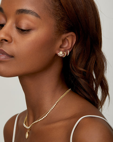 Tutu Pearl and Diamond Stud