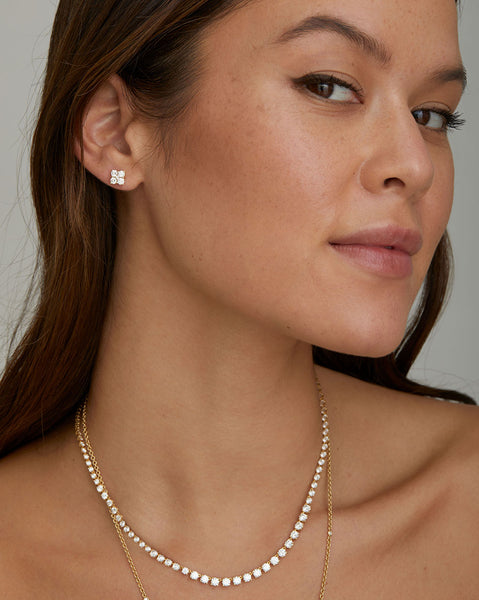 Diamond Cluster Studs