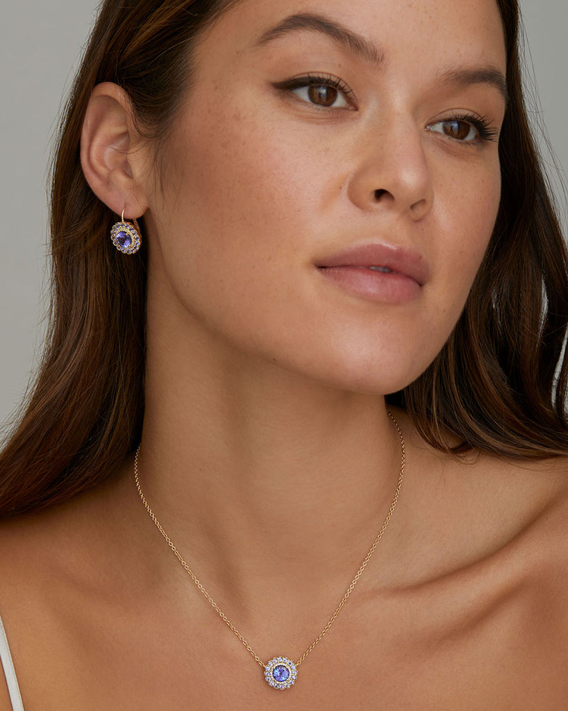 Tanzanite and Diamond Pendant Necklace – Jamie Wolf