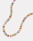 Multicolor Sapphire and Diamond Necklace