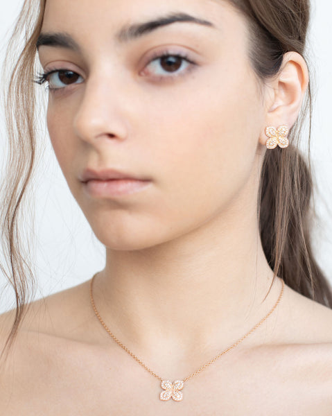 Diamond Flower Necklace