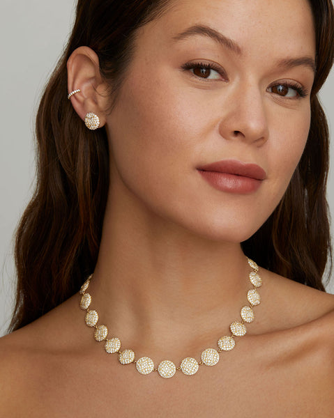 Aladdin Diamond Disc Necklace