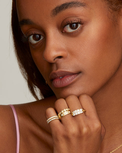 Signature Double Row Diamond Band