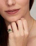 Aladdin Green Tourmaline and Diamond Ring