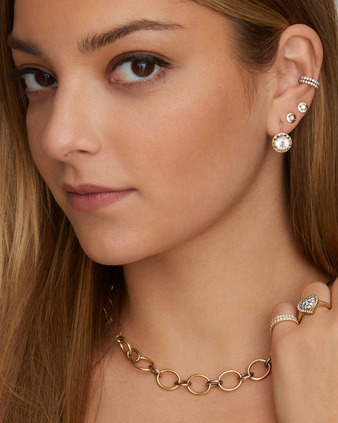 Star Set Diamond Stud