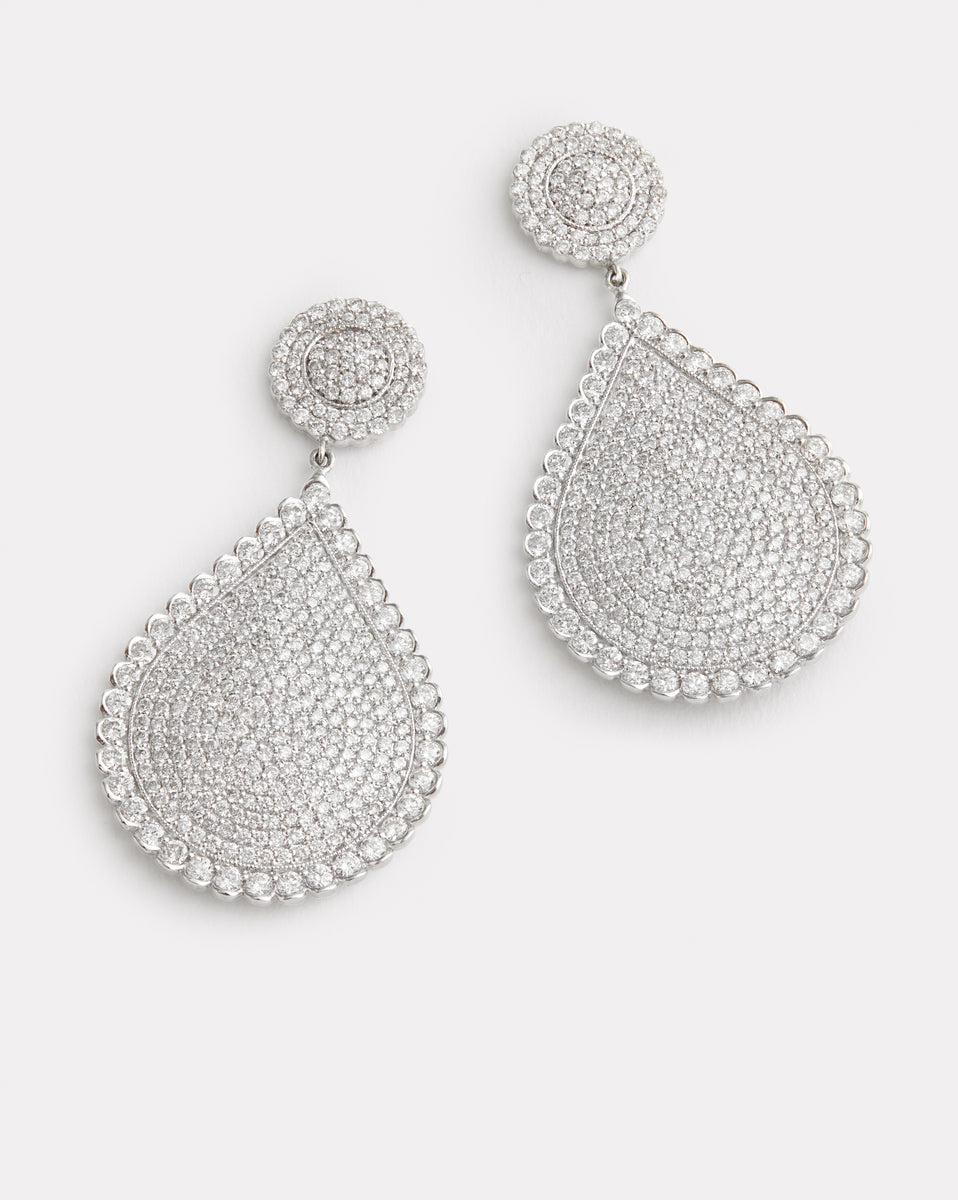 Diamond Pear Shape Earring
