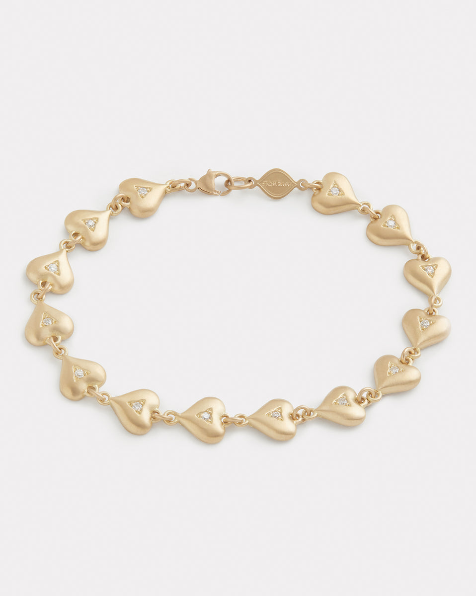 Linked Heart Bracelet