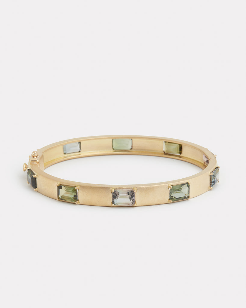 Emerald Cut Tourmaline Bracelet