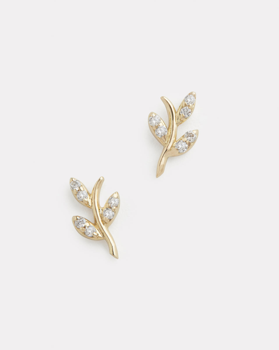 Small Delicate Vine Studs