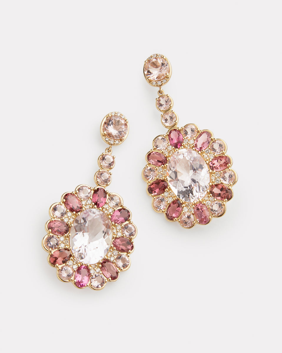 Kunzite Oval Earrings