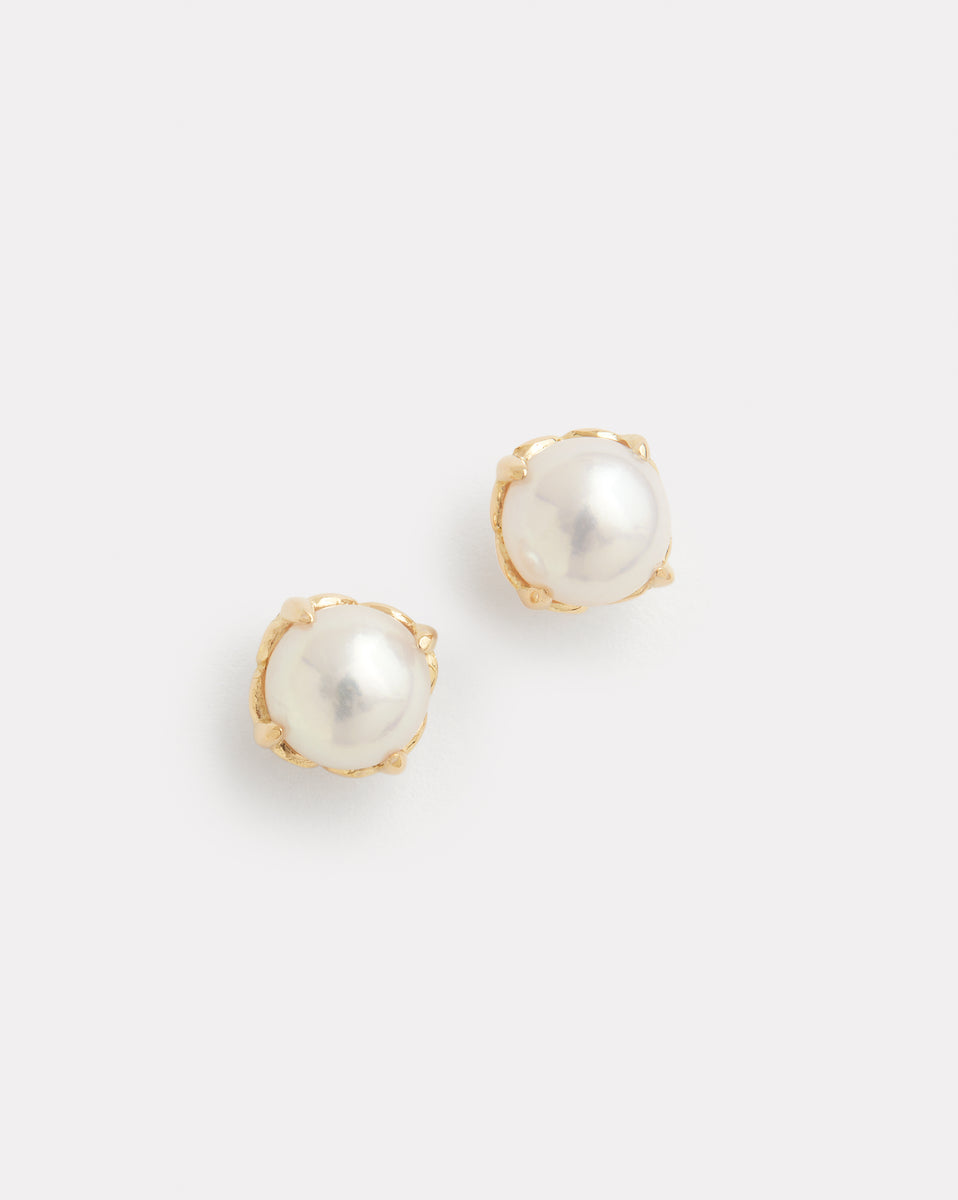 Signature Set Small Pearl Stud