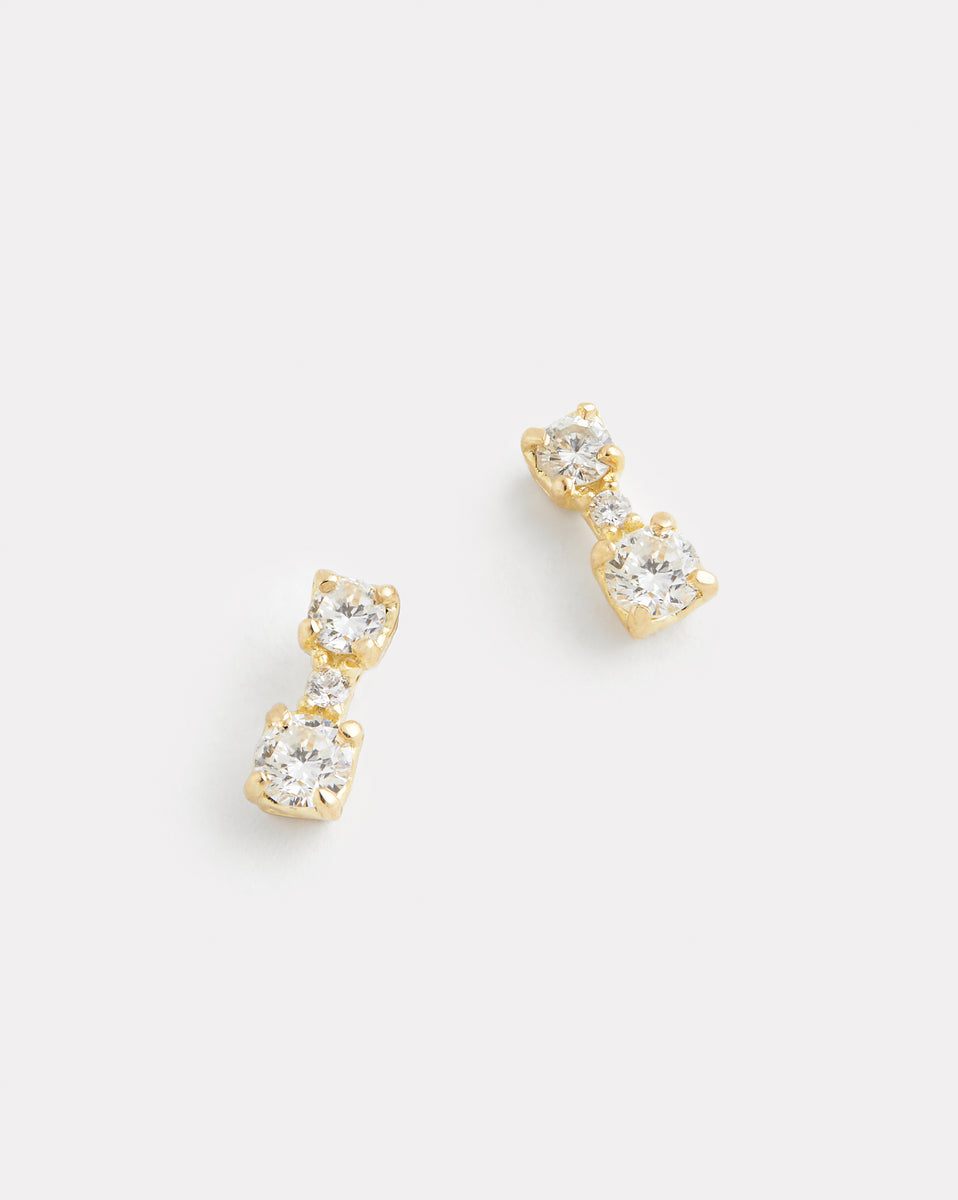 Duet Diamond Studs