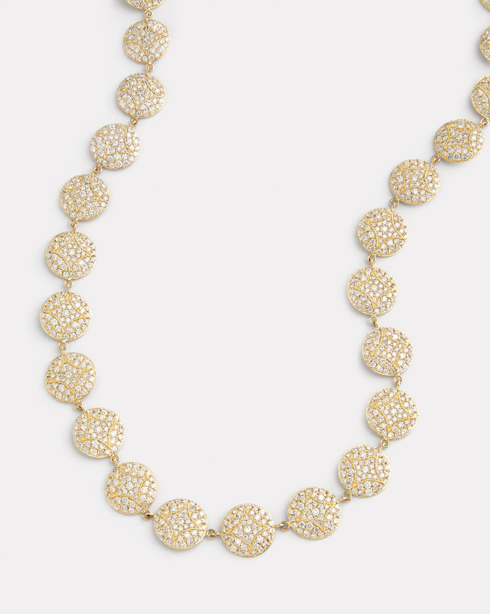 Aladdin Diamond Disc Necklace