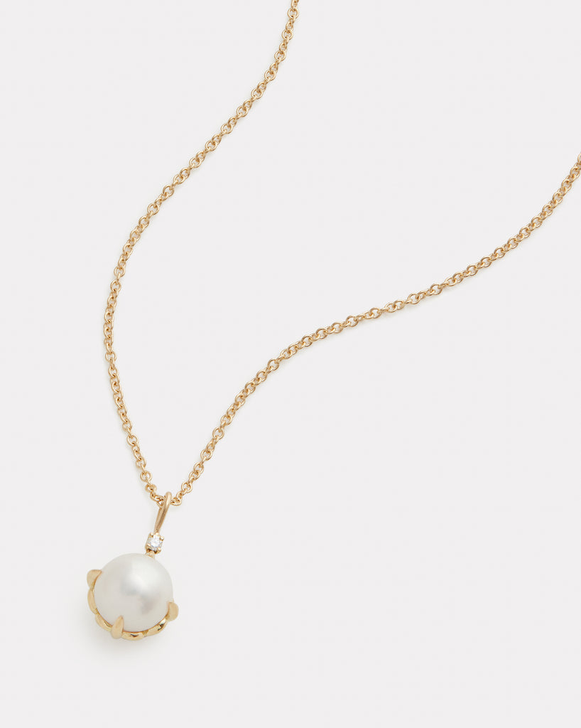 Signature Set Pearl and Diamond Necklace – Jamie Wolf