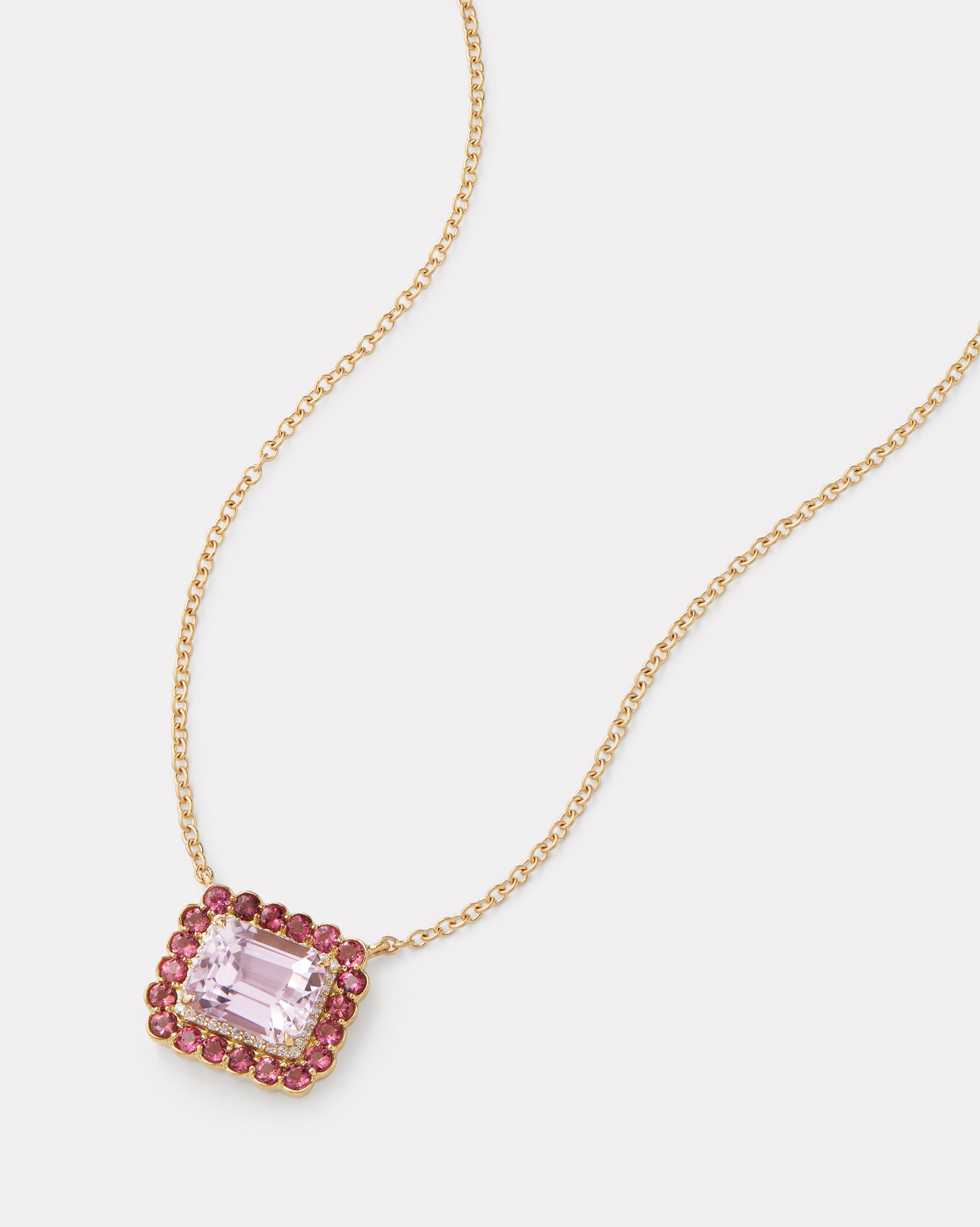 ネックレス・ペンダント EOU STUDIO Garnet Crown Necklace Red Garnet Gemstone 18K Gold Pendant | ZCOVA