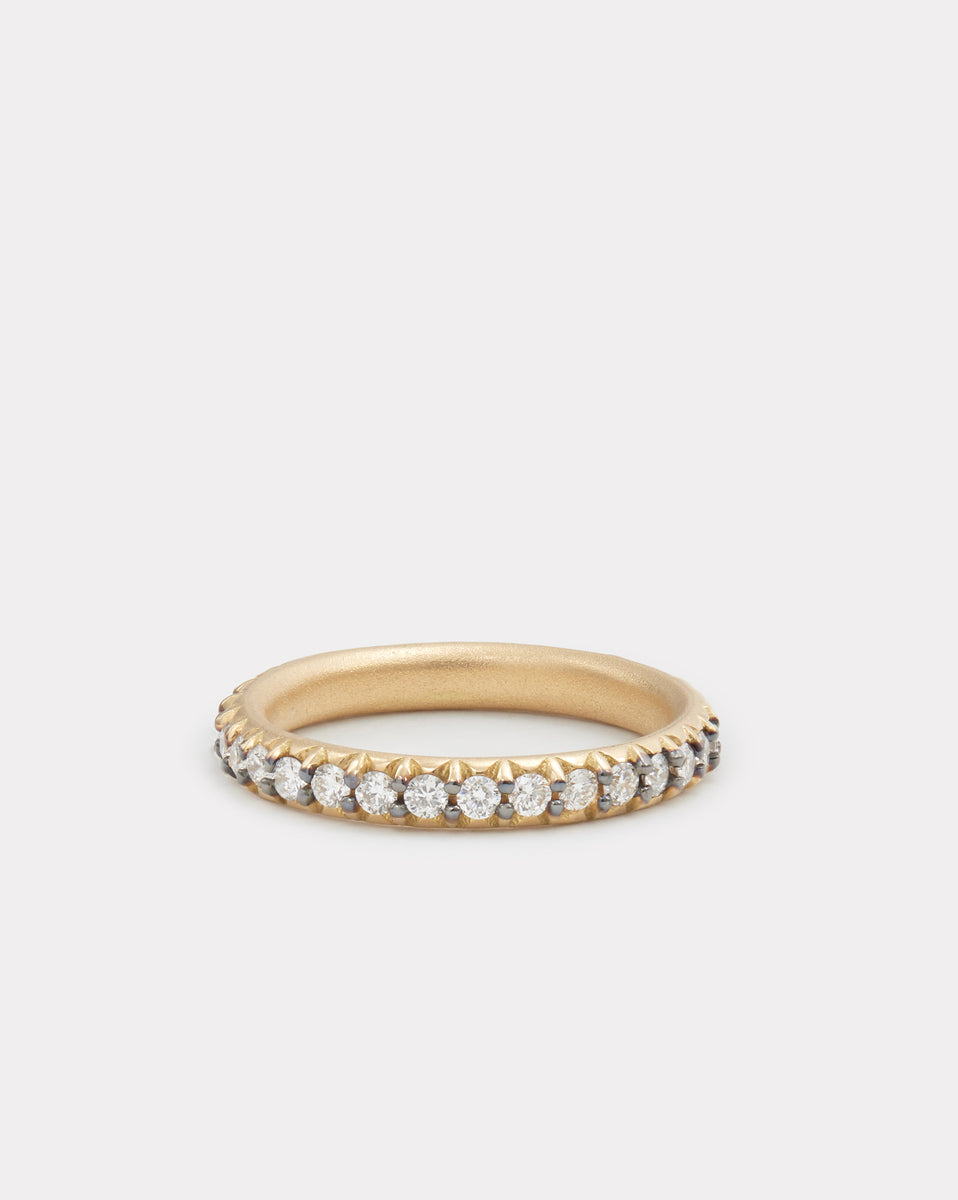 Blackened Diamond Band