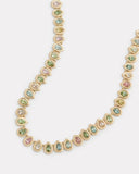 Multicolor Pear Shape Tourmaline Necklace
